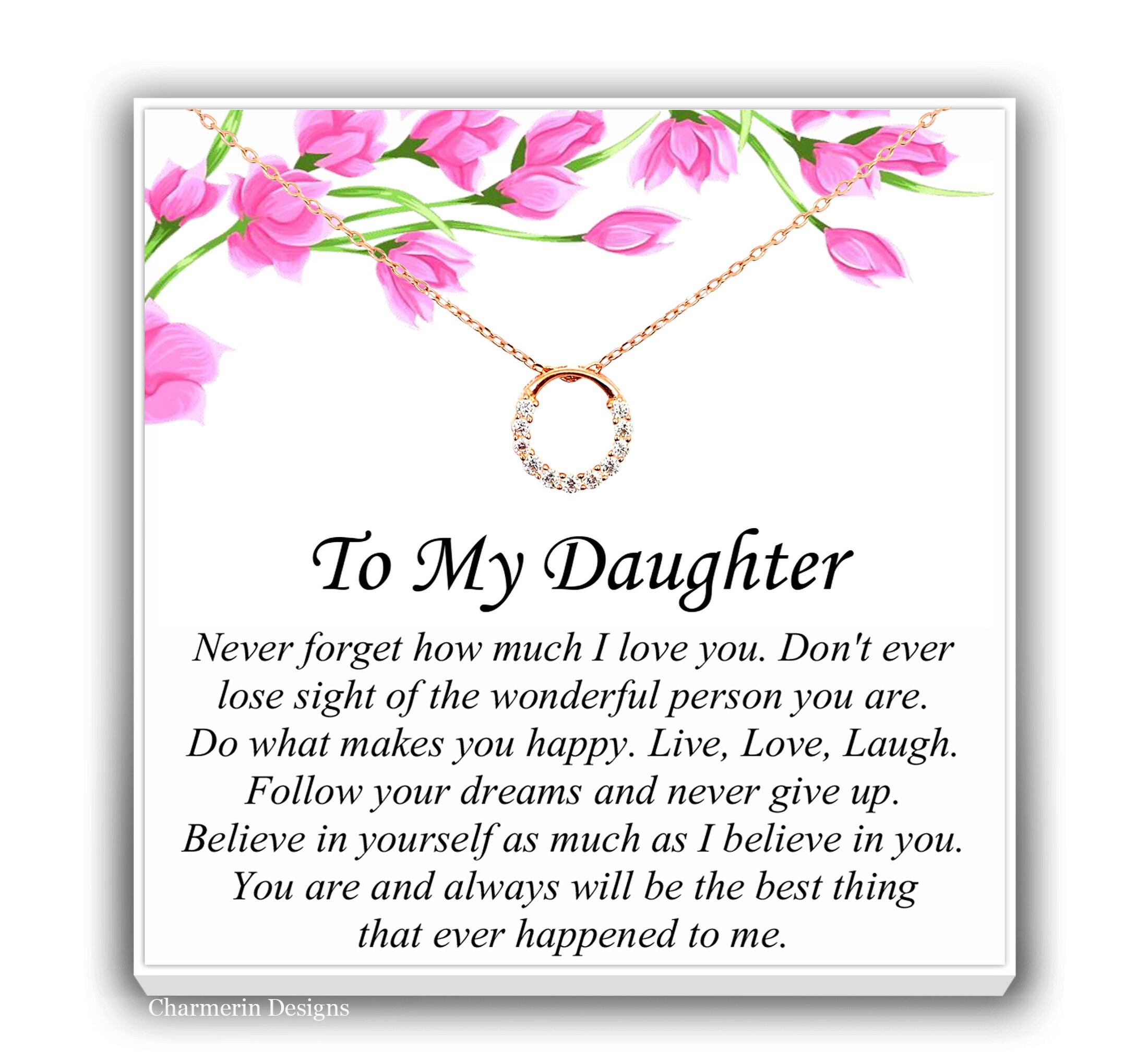 Daughter 25th Birthday Necklace Gift Eternity Necklace to My Etsy
