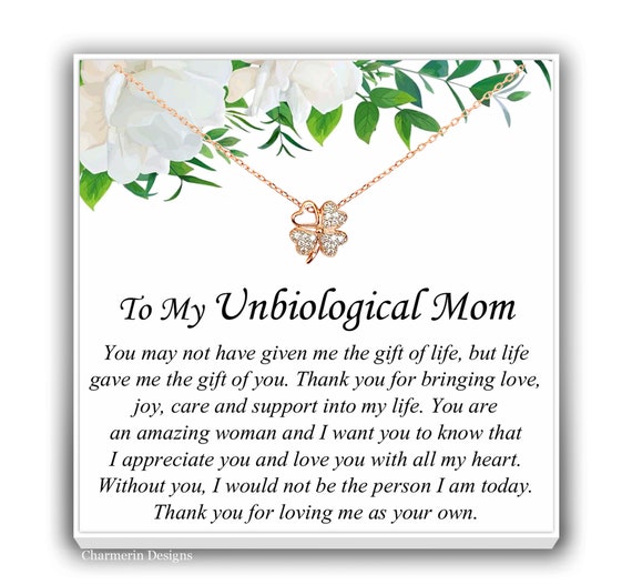 Unbiological Mom Mother's Day Gift for Mom, Mother in Law Gift, Mother's Day Gift Box, Mother's Day Gift Idea, Gift for Mom, Jewelry for Mother[Rose
