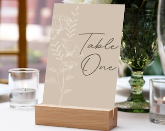 Nude Wedding Table Numbers - Etsy