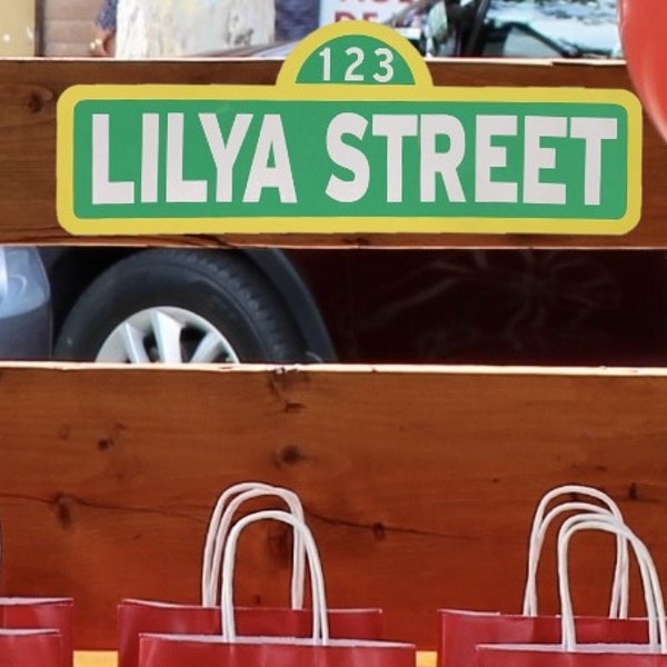 Sesame Street Sign Etsy