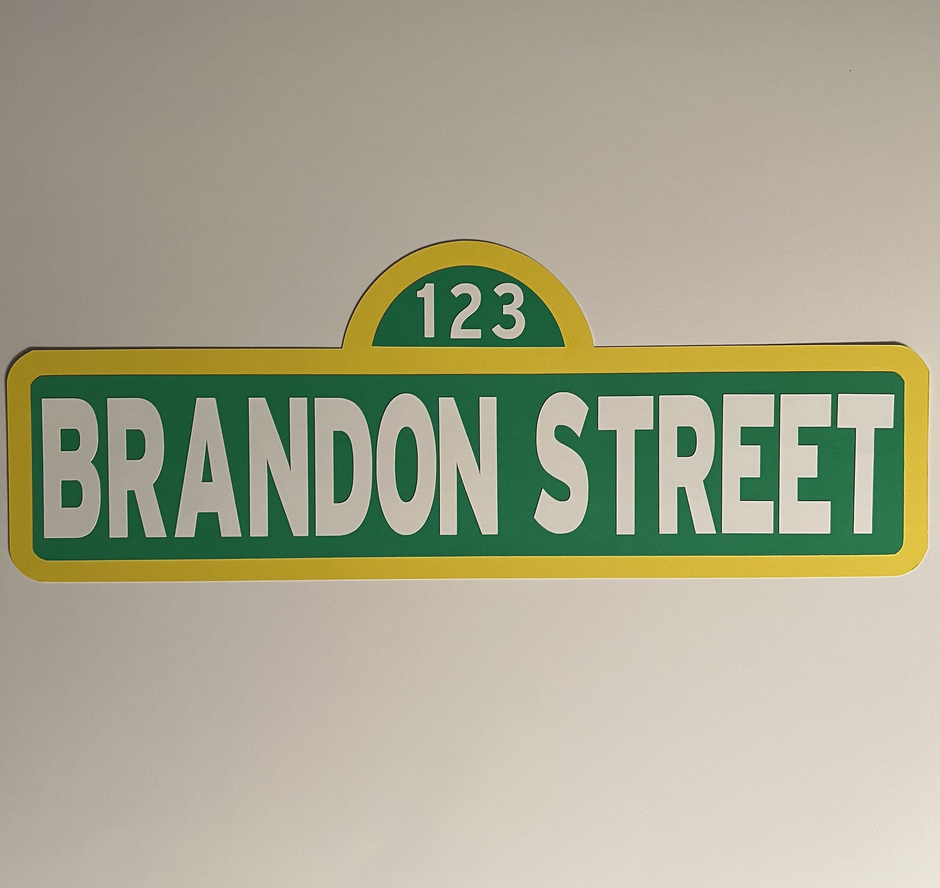 Buy 123 Sesame Street Cardstock Sign Online in India Etsy