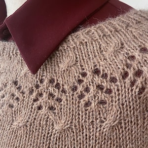 Hanako Sweater - Knitting machine PDF pattern for beginners.