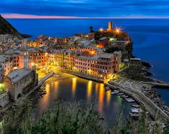 Cinque Terre Italy Print, Vernazza Village, Italian Coast, Five Villages, Italy Wall Decor, Vernazza Photo, Ligurian Coast, Vernazza Art
