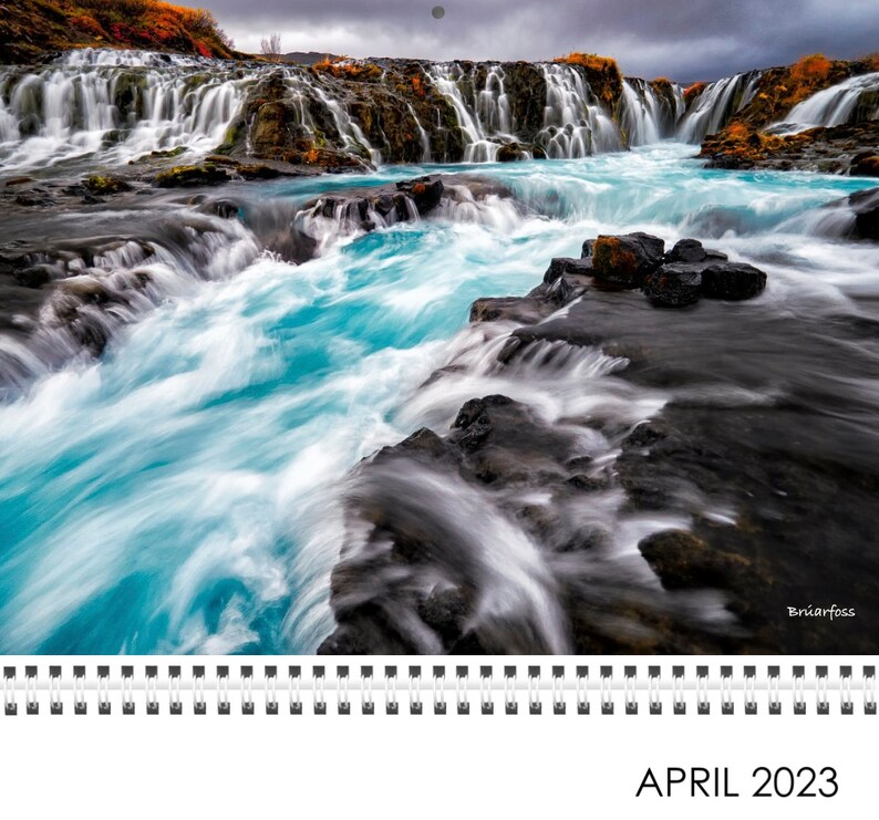 2023 Iceland Wall Calendar Etsy