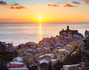 Cinque Terre Italy Print, Vernazza Village, Italian Coast, Five Villages, Italy Wall Decor, Vernazza Photo, Ligurian Coast, Vernazza Art