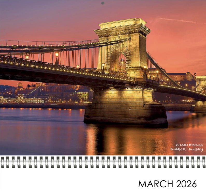 2026 Bridges of Europe Wall Calendar - Etsy Australia