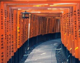 Fushimi Inari Japan Print, Kyoto, Shrines, Torii Gates, Japan Wall Decor, Kyoto Photo, Wall Art