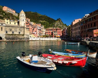 Cinque Terre Italy Print, Vernazza Village, Italian Coast, Five Villages, Italy Wall Decor, Vernazza Photo, Ligurian Coast