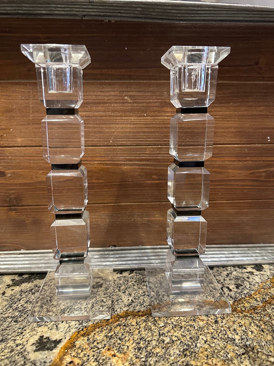 SHANNON CRYSTAL CANDLESTICKS Etsy