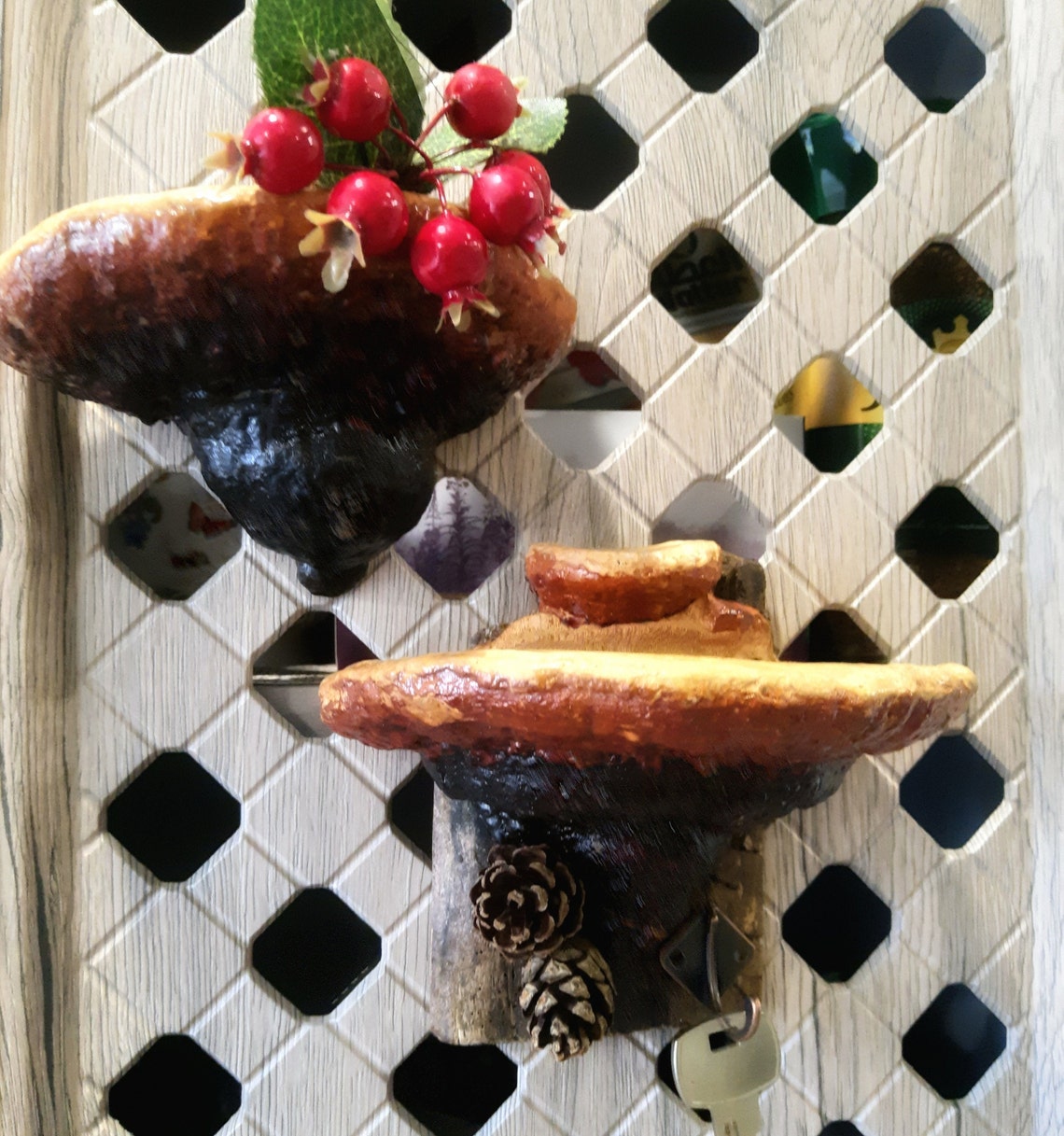 Wall mounted mushroom shelves vegetable decorative mushroom Etsy