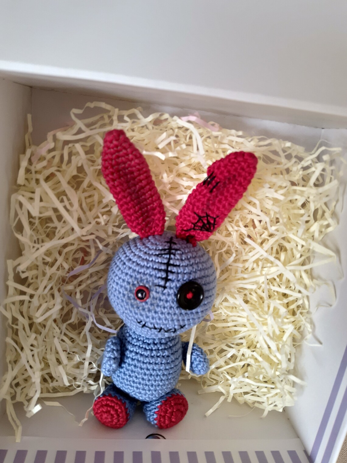 Rabbit stuffed animal toy halloween creepy gift scary horror Etsy