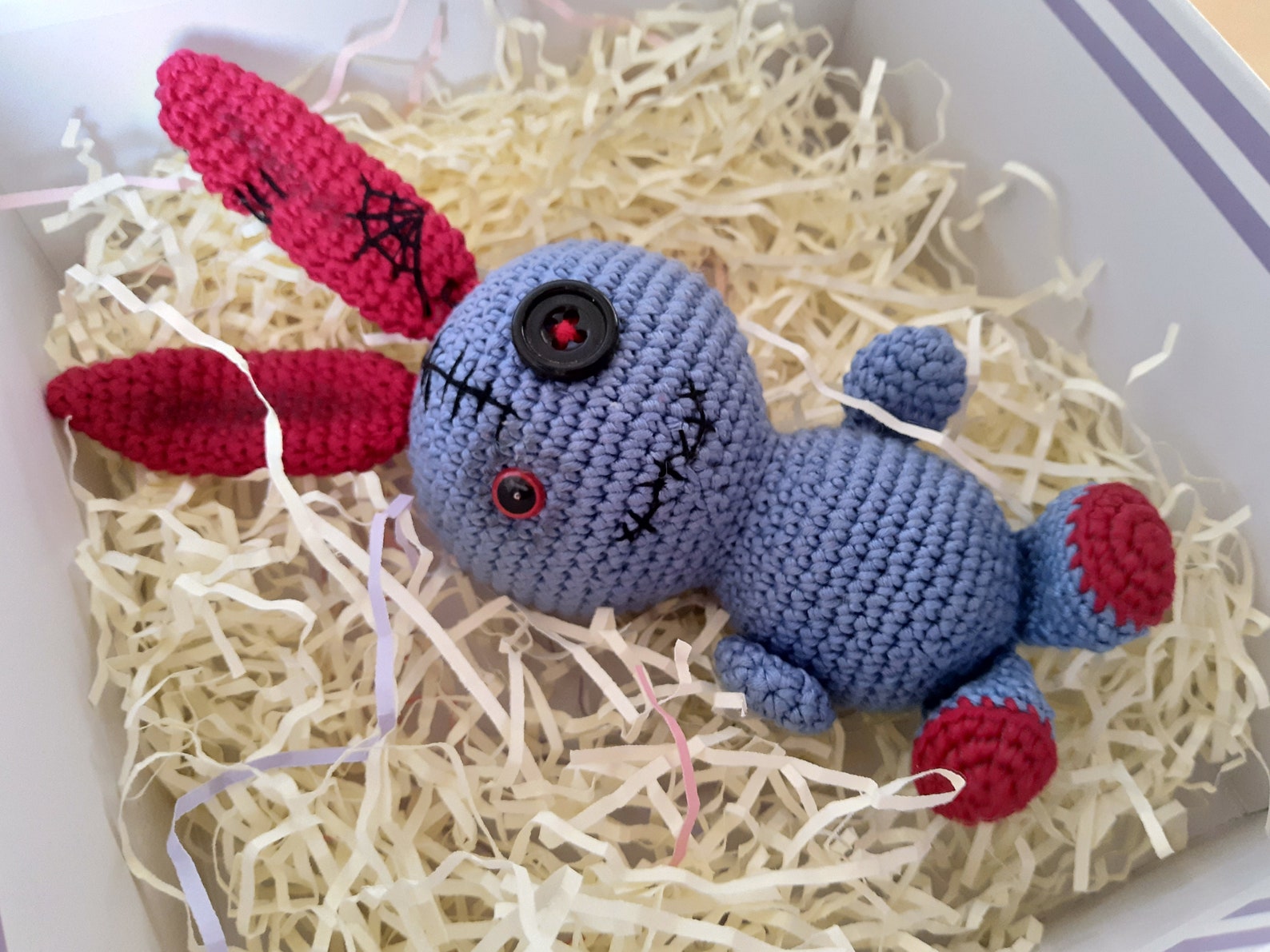 Rabbit stuffed animal toy halloween creepy gift scary horror Etsy