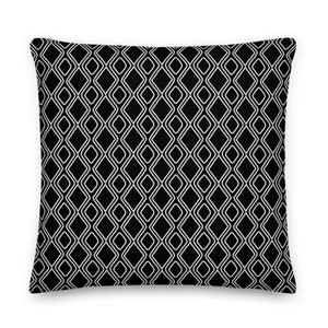 Alexis Black Boho Pillow