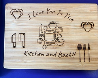 Funny Kitchen Cutting Board / Kitchen Sign / Cutting Board / Bamboo Cutting Board / Laser Engraved /Funny charcuterie Board