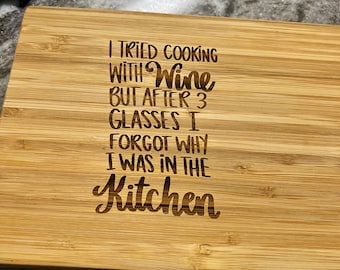 Funny Cutting Board / Funny Charcuterie Board / Engraved Cutting Board / Engraved Bamboo Board / Laser Engraved /