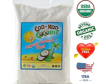 Organic Coconut Flour: Gluten-Free, Keto & Paleo Friendly (3 Lb)