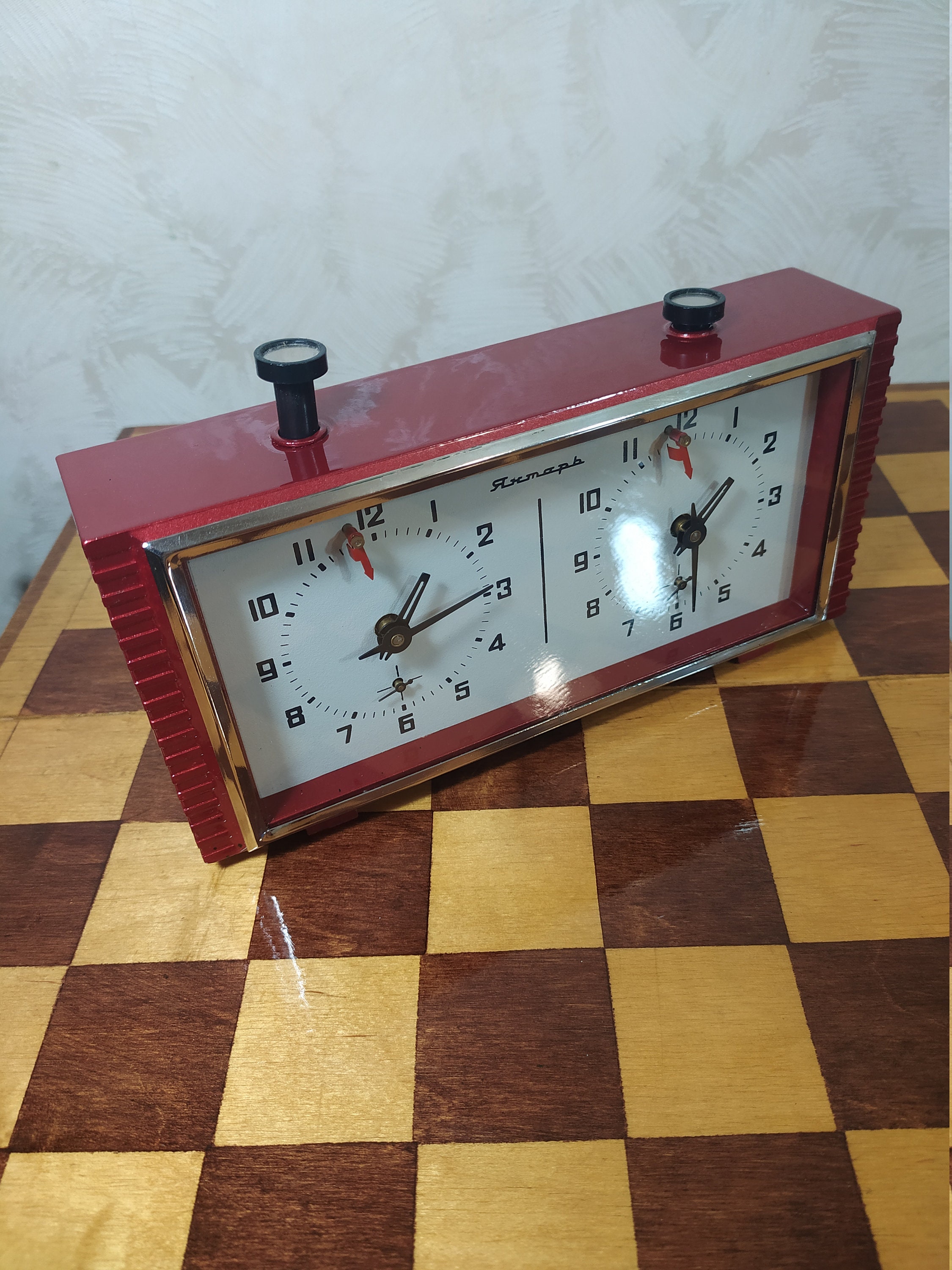 Vintage Mechanical Chess Clock Brand JANTAR USSR table clock Etsy