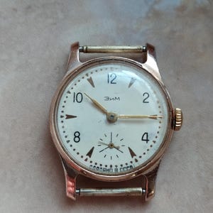 ZIM Pobeda 1950's rare vintage USSR mechanical wristwatch