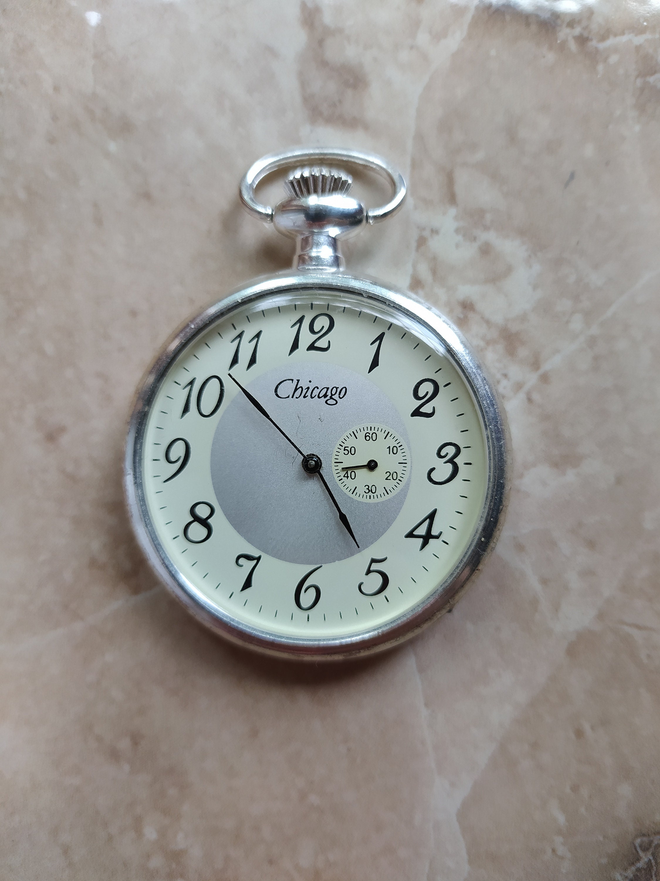 Vintage Chicago World Fair 1933, Mechanical Pocket Watch