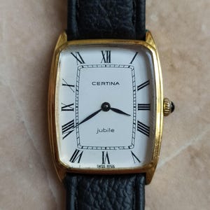 Rare Certina jubile vintage gentleman&#39;s watch manual wind, made in Switzerland 1960s