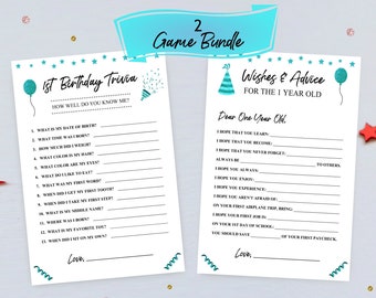 1st Birthday Trivia Etsy