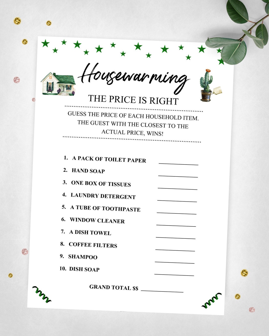Housewarming Gift Ideas and Free Home Printables - Clean and