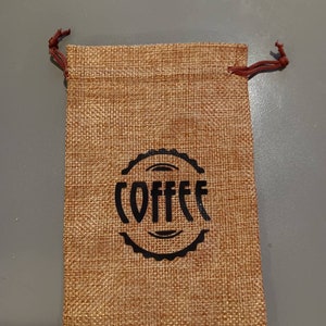 Empty small coffee bags for tier tray/ coffee decor/ coffee bar decor/ coffee bar Accessories/  coffee beans decor/coffee bean/ coffee tier