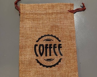 Empty small coffee bags for tier tray/ coffee decor/ coffee bar decor/ coffee bar Accessories/  coffee beans decor/coffee bean/ coffee tier
