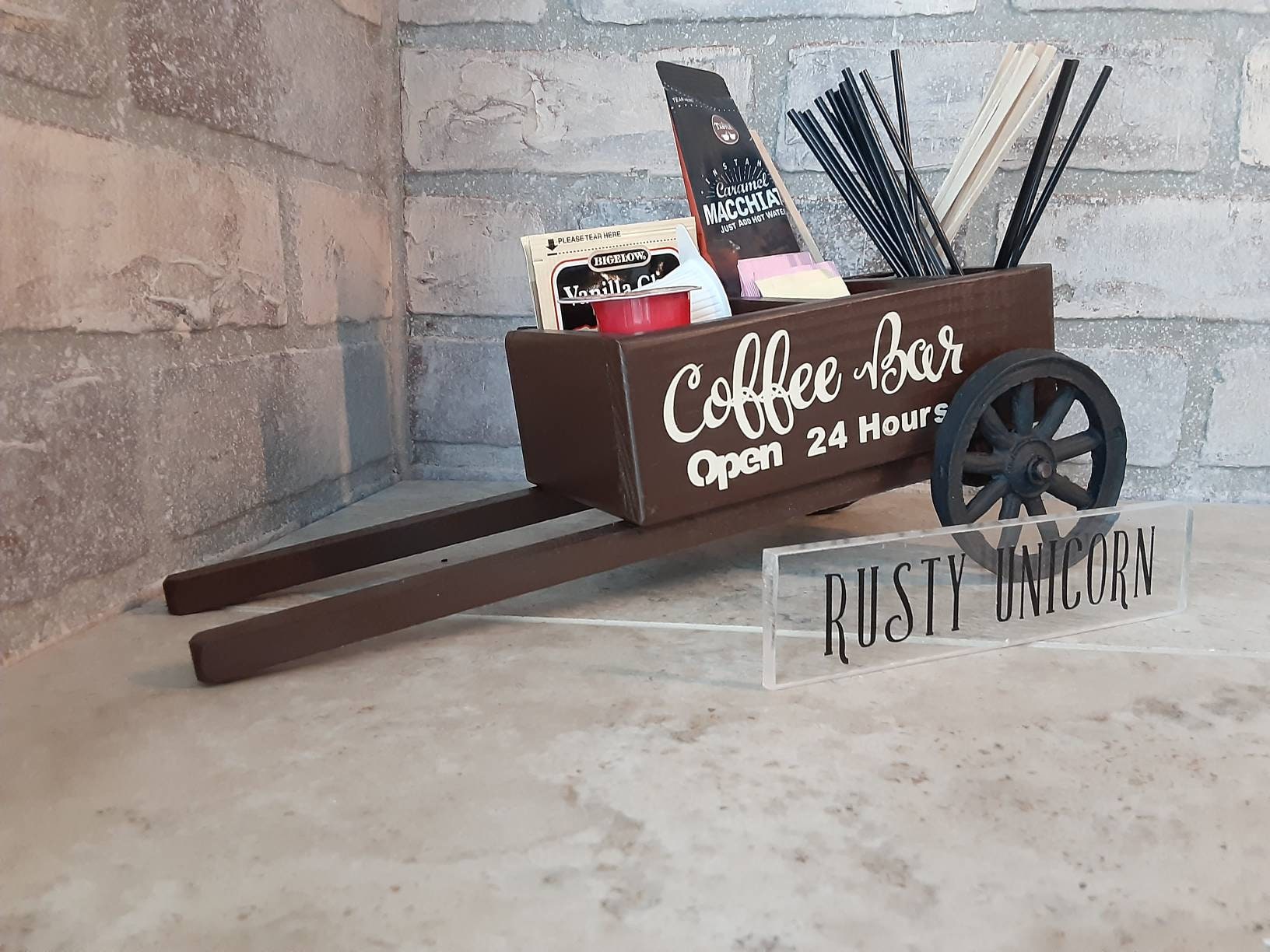 Carrito caddy de café caddy pequeño caddy pequeño caddy de Etsy