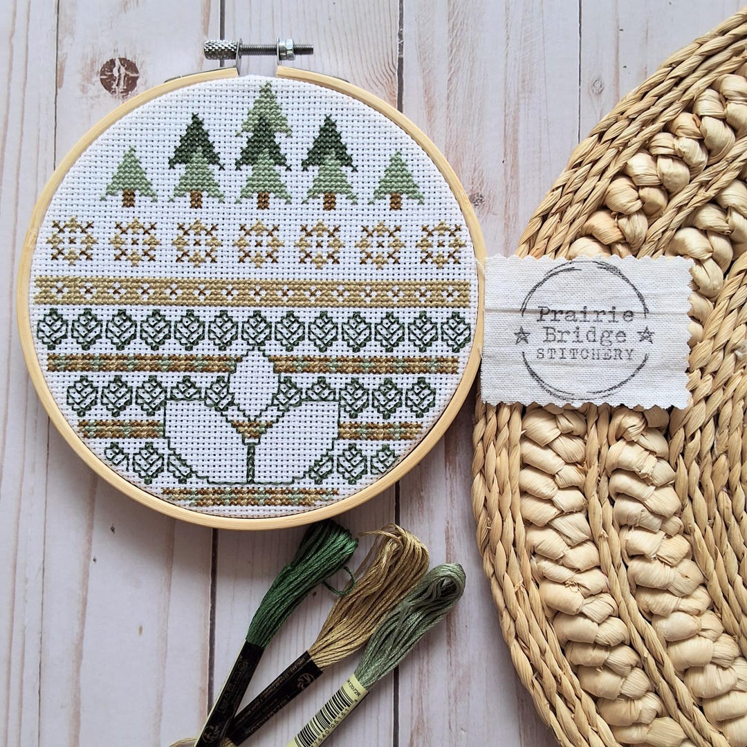 Glade Cross Stitch Pattern: Forest Scene (digital Download) - Etsy