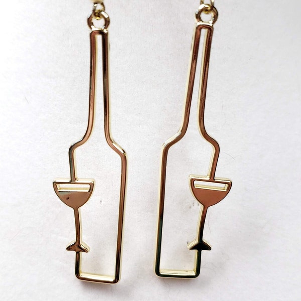 Wine Bottle Earrings Etsy