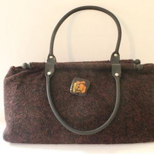 Sewn Round Loop and Rivet Leather handle - Pair