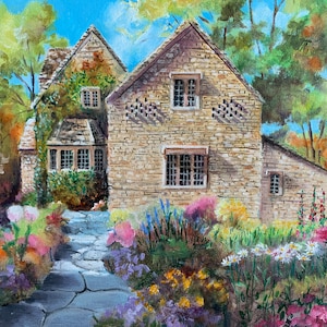 Cotswold Rose Cottage at Michigan&#39;s Greenfield Village of The Henry Ford