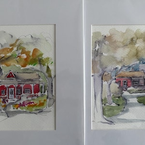 Small Pair of Cottages in the Woods