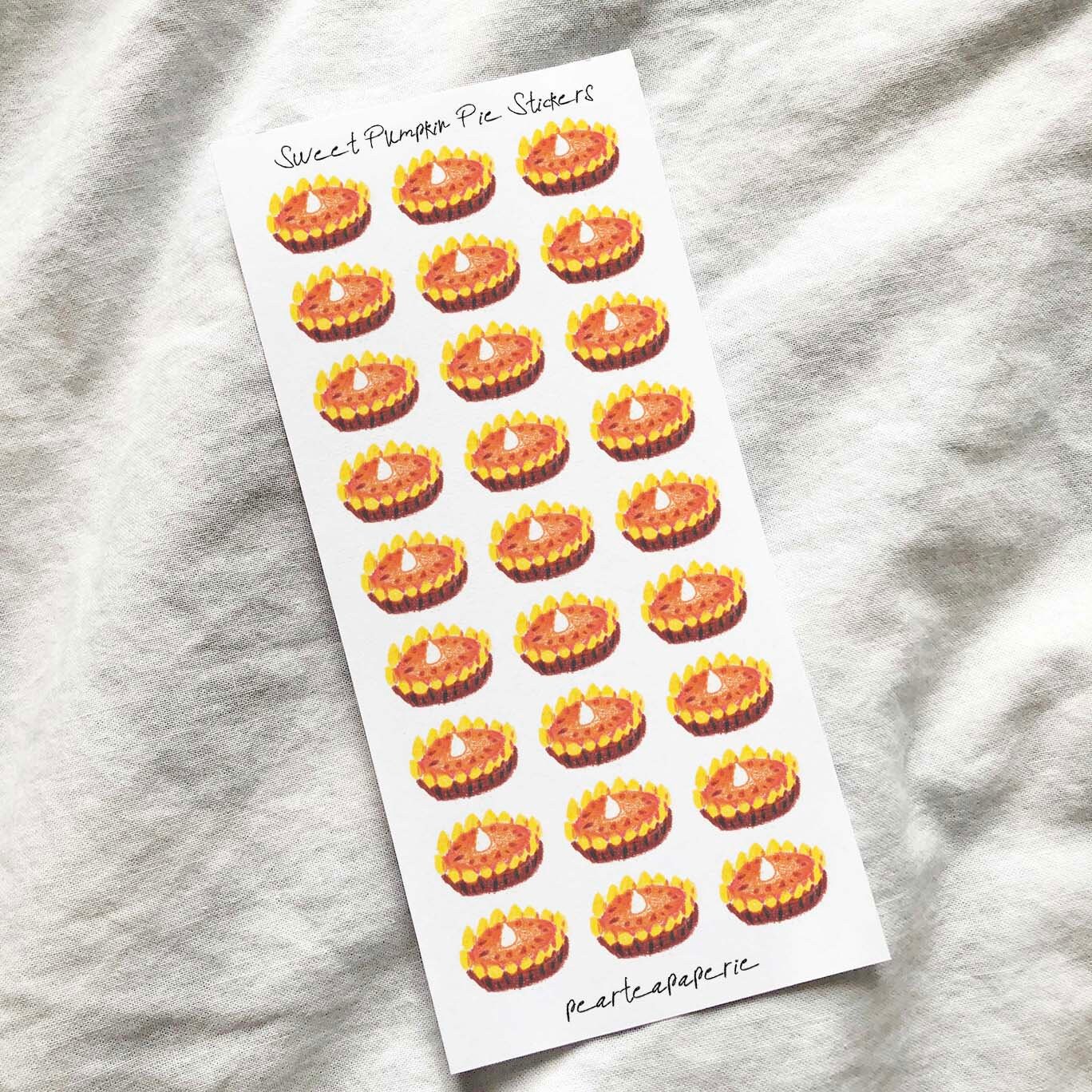 Sweet Pumpkin Pie Stickers Etsy