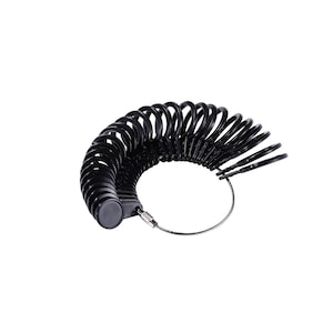 Ringgrößenmesser, US-Fingergrößenmesser aus Kunststoff, 0US-13US, A-Z UK Größe, volle und halbe Größen für genaue Ringgröße, Frauen Ringmaß