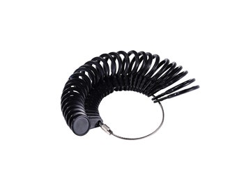 Ring Sizing Gauge,US Finger Size Measuring Gauge in Plastic,0US-13US,A-Z UK size,Full & Half Sizes For Accurate Ring Size, Women ring sizer