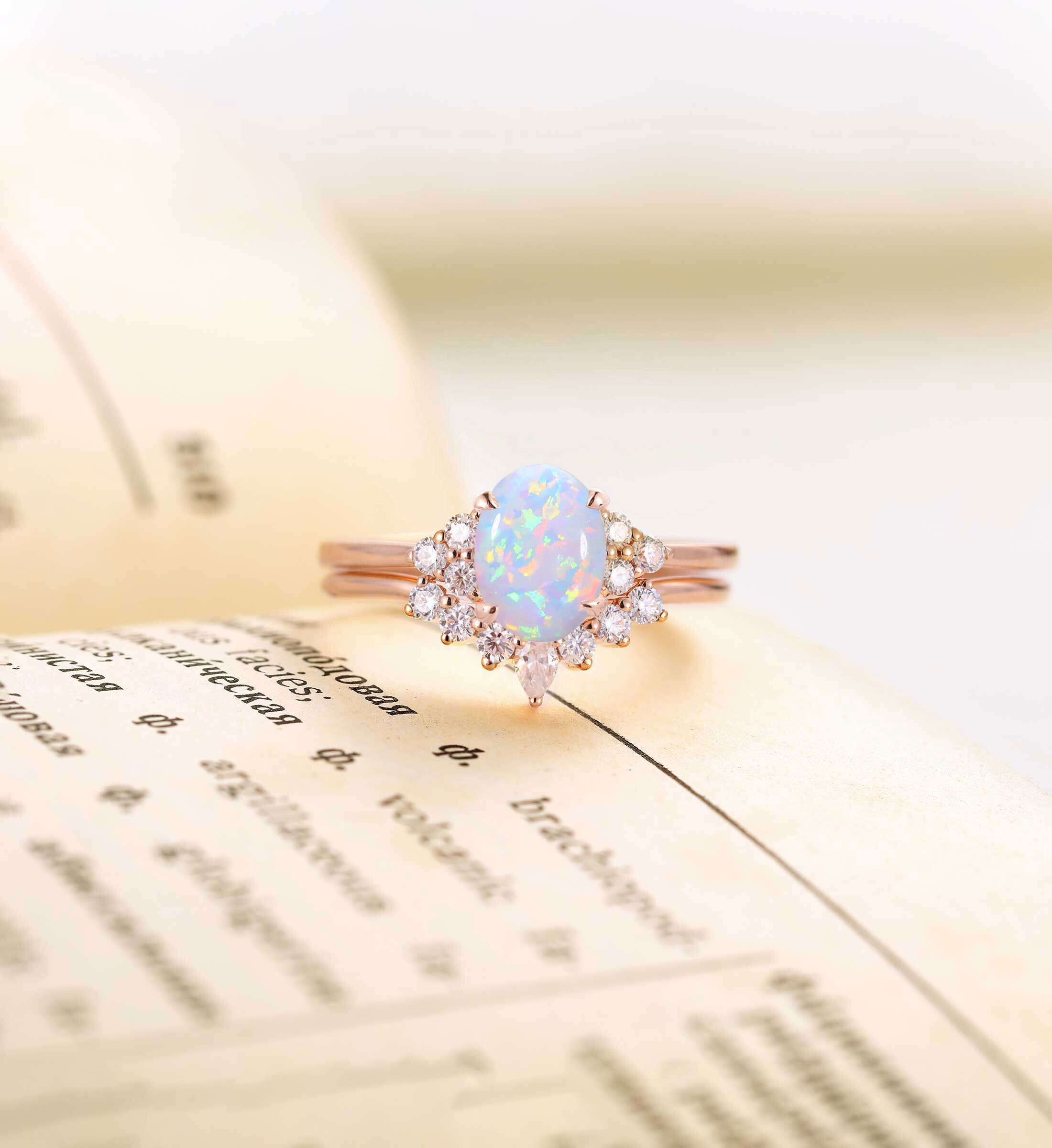 etsy gold ring set