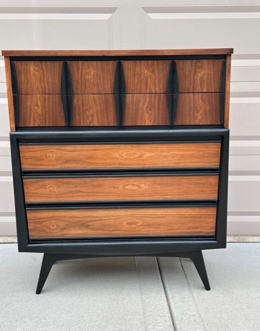 MCM Highboy Dresser united Furniture Etsy