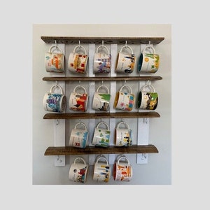 20er Kaffeebecher Display Eiche