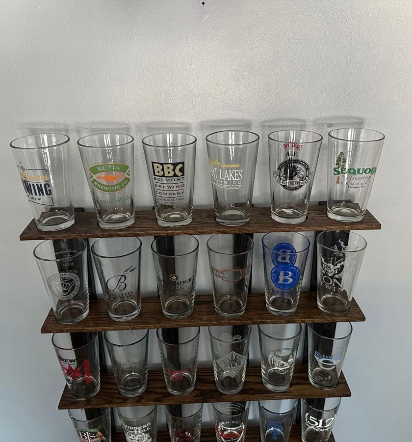 小物 24SS NEIGHBORHOOD PINT GLASS Pint Beer Glass(24) Display Brown/black Oak - Etsy