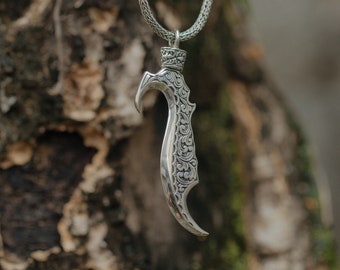 Handcrafted Balinese Style Silver Knife Pendant, High Quality Balinese Sterling Silver, Dewata Exclusive Bracelet, Unisex Bracelet, Free Box