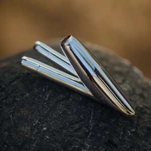 Exclusive Double Nostril Kuripe pipe made of 99% silver with tamarind wood channels sacred ceremonial piece