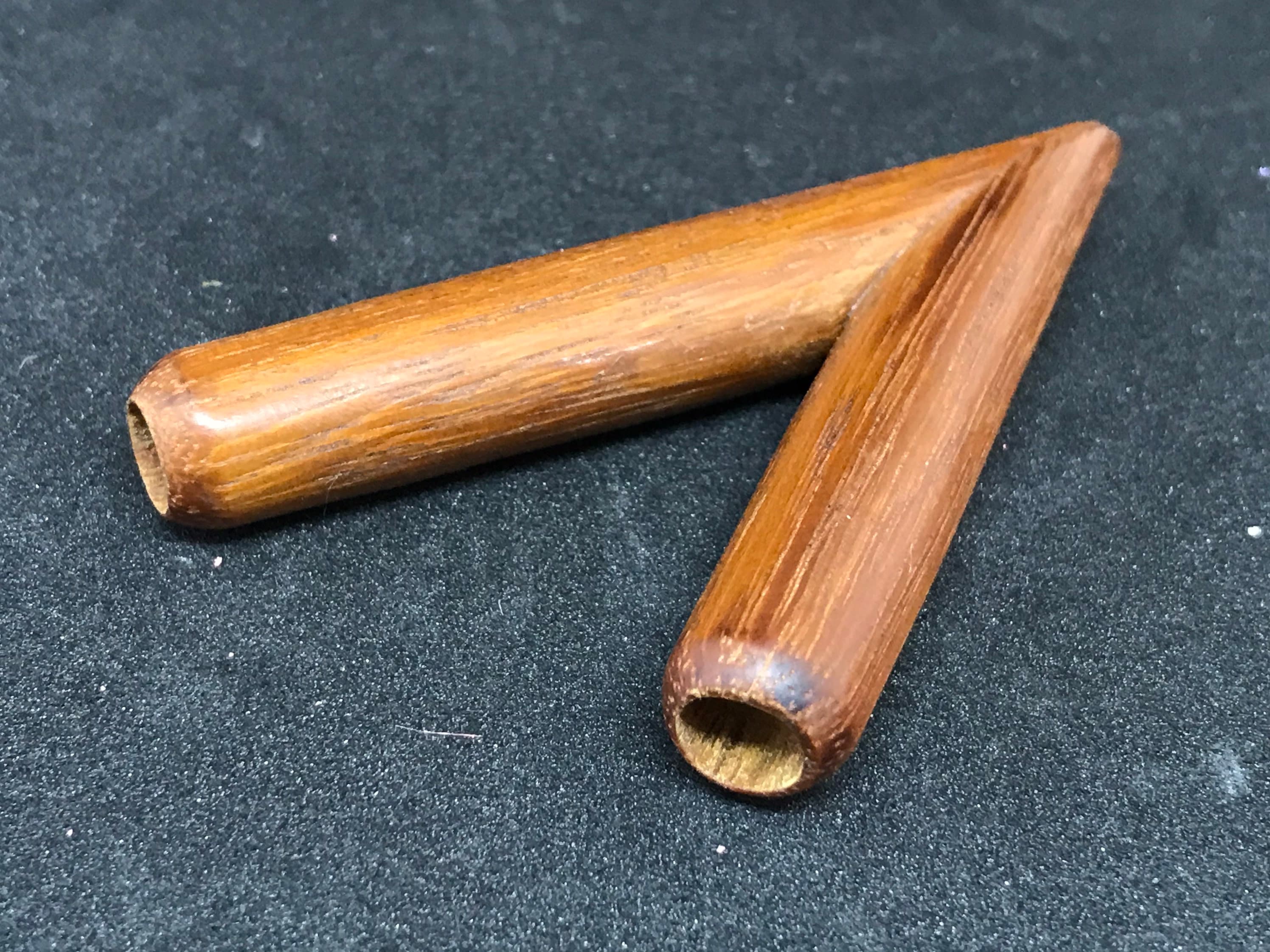 Pipe for Rapé / Kuripe from Ulin (Iron) wood / Simple design pipe