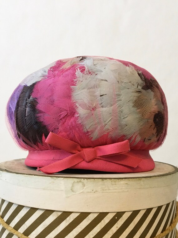 50s Feather Hat