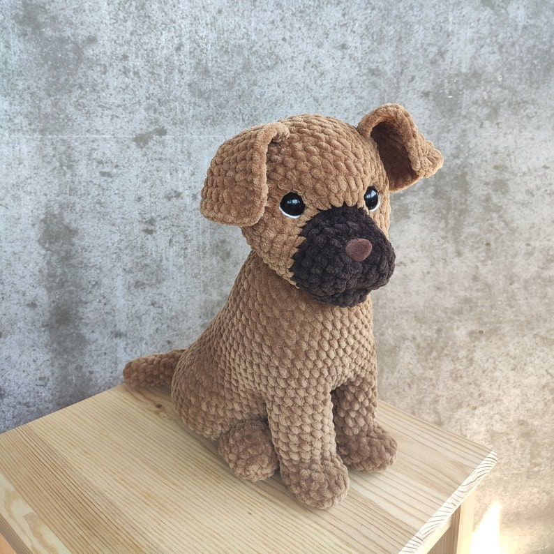 Crochet Animal Dog Pattern Amigurumi Doggie Puppy PDF Tutorial Etsy