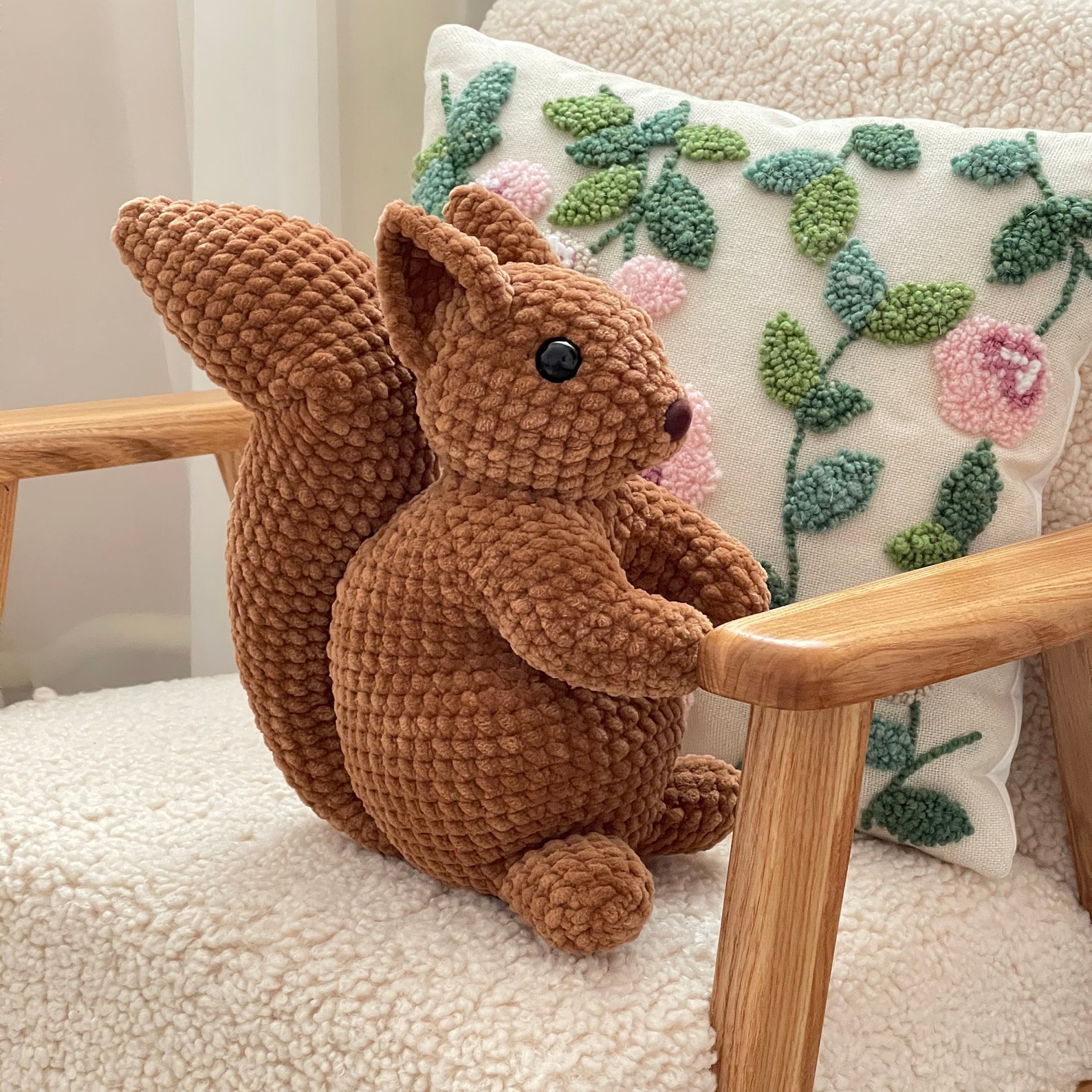 Crochet Animal Squirrel Pattern Forest Amigurumi PDF Tutorial Etsy