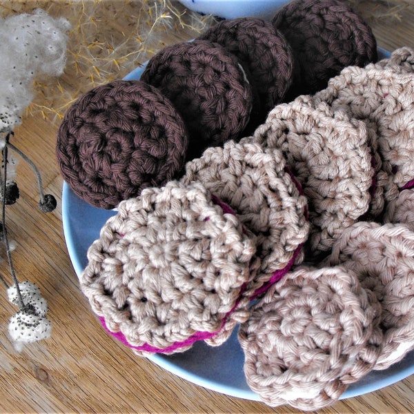 crochet cookies, amigurumi play food, cotton yarn sweets, oreo, handmade toys , for kids kitchen, play kitchen accessories, pretend food