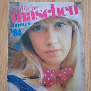 Modische Maschen 1984 étér en allemand, modèles de tricots, magazine vintage
