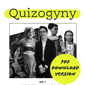 Digital Quizogyny No. 1. A feminist pub quiz zine